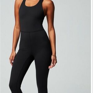 Fabletics Black Sleeveless Jumpsuit